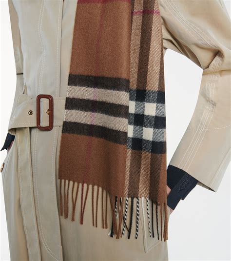 burberry scarf womens cashmere|burberry giant check cashmere scarf.